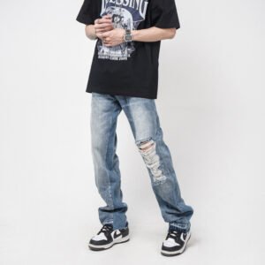 Men's Straight Loose Jeans – Comfortable & Casual Fit for Everyday Wear