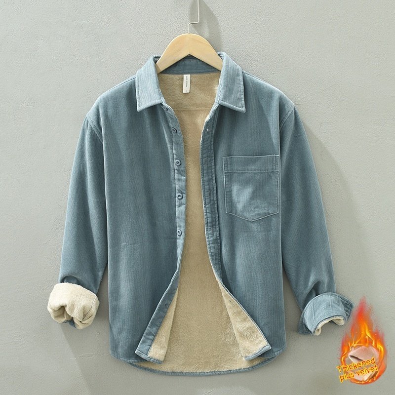 Fleece-Lined Trendy Loose Top for Men – Cozy & Stylish Casual Wear