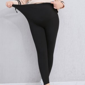 Fashion Simple Solid Color Maternity Leggings - Stylish & Comfortable Pregnancy Wear
