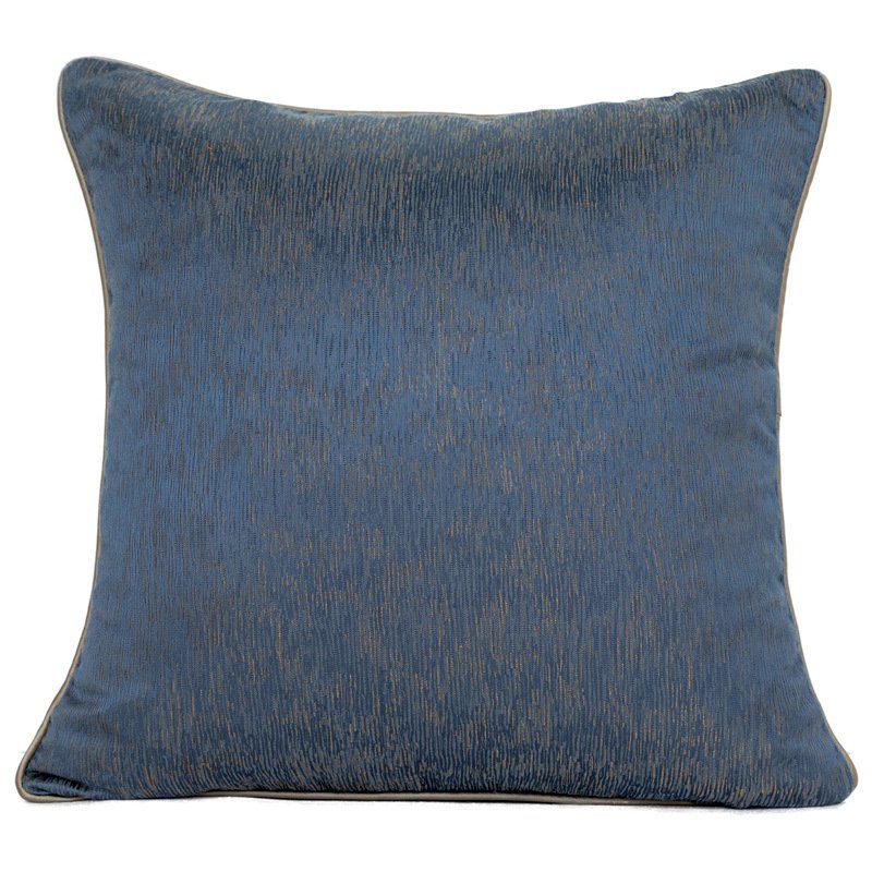 Denim Blue Modern Minimalist Sofa Pillow – Stylish Living Room Accent Cushion
