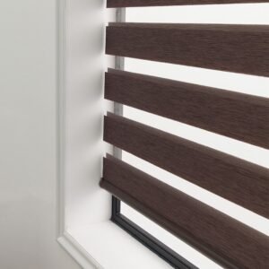 Soft Gauze Semi-Shading Rolling Curtain – Electric Zebra Roll-Up Window Treatment