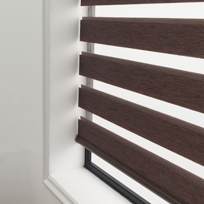 Soft Gauze Semi-Shading Rolling Curtain – Electric Zebra Roll-Up Window Treatment