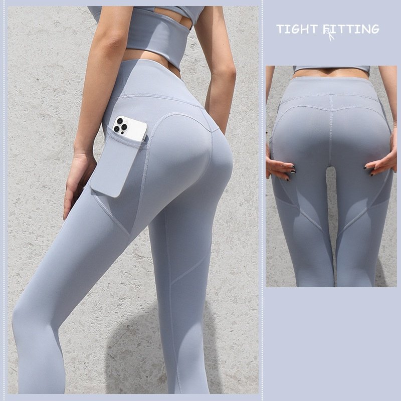 Gym Sport Seamless Leggings with Pockets | Push-Up High Waist Pants for Women | Fitness & Yoga