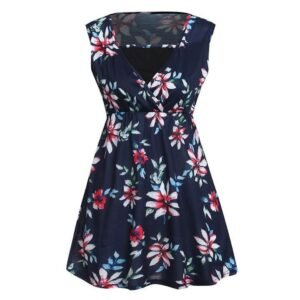 Pregnant Women Floral Printed Vest Maternity - Stylish & Comfortable Pregnancy Wear