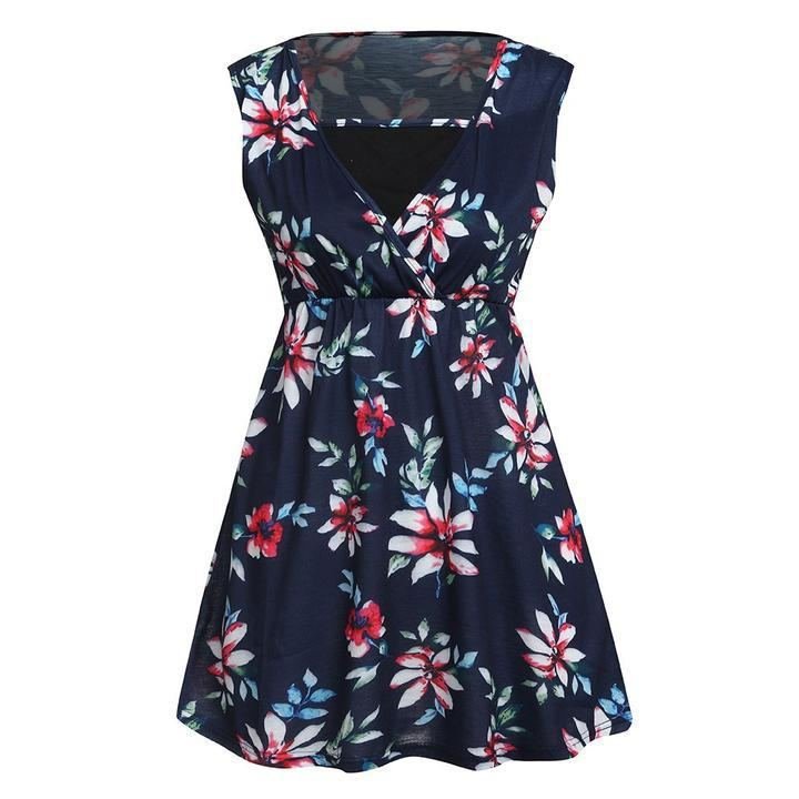Pregnant Women Floral Printed Vest Maternity - Stylish & Comfortable Pregnancy Wear