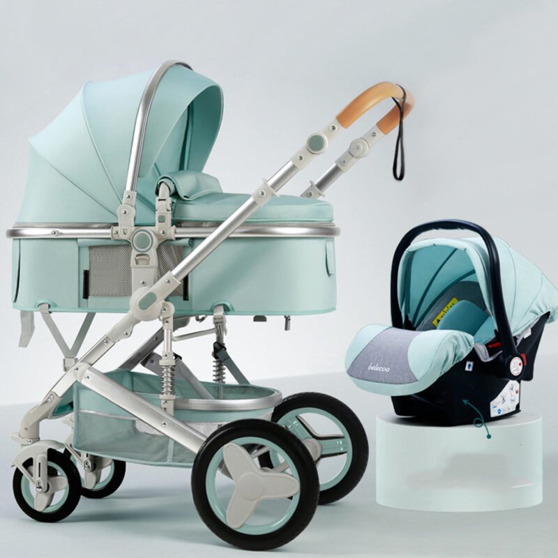 Lightweight Baby Stroller with High View – Adjustable Sit & Lie Down Position