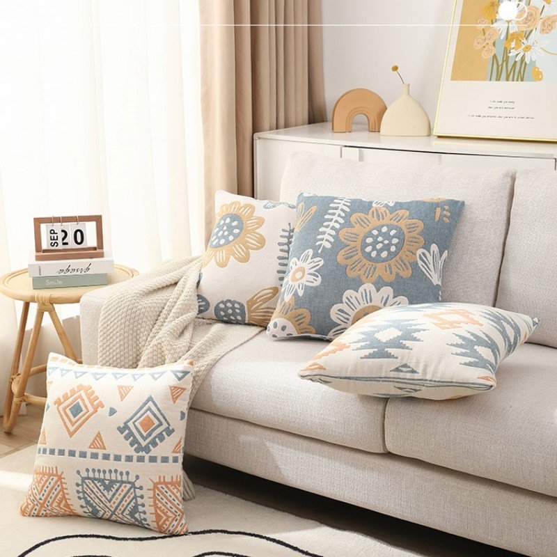 Nordic Style Back Cushion Office Fabric Bedside Cushion – Cozy and Stylish Support
