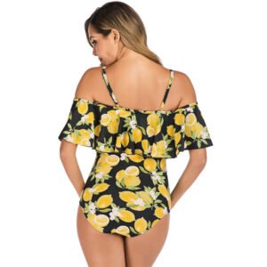 Ruffled One-Piece Maternity Swimsuit - Stylish & Comfortable Pregnancy Swimwear