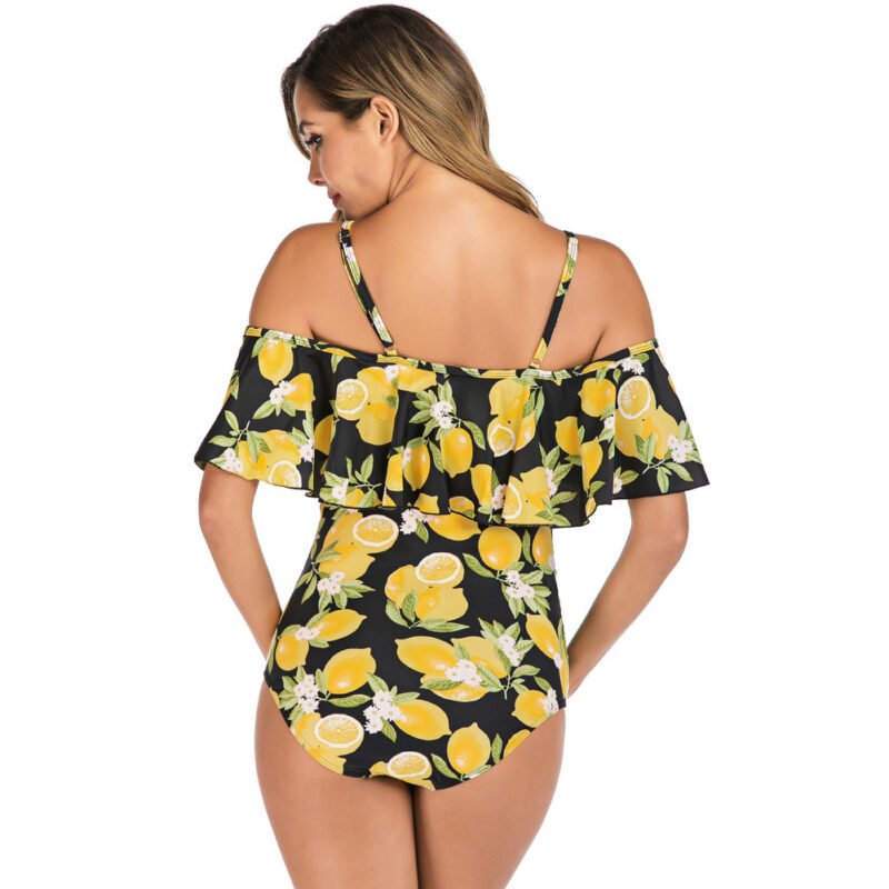 Ruffled One-Piece Maternity Swimsuit - Stylish & Comfortable Pregnancy Swimwear