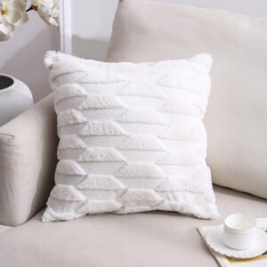 Cross-border Plush Pillow – Nordic Double-sided Plush Sofa & Office Cushion Cover