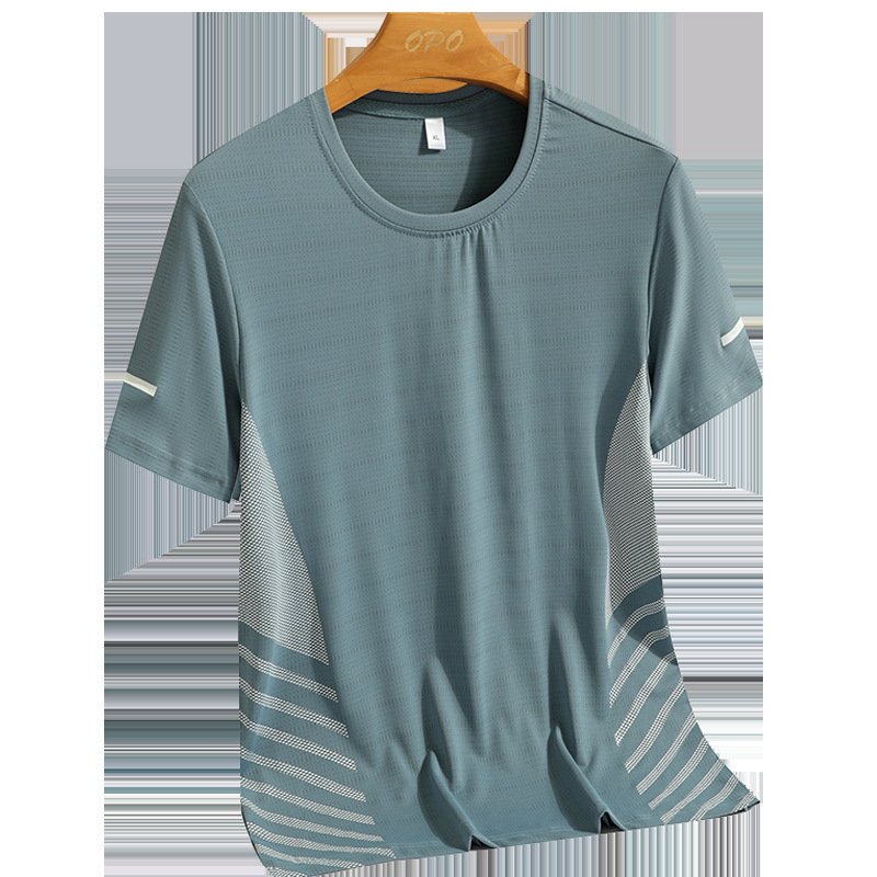 Ice Silk T-shirt Men's Summer Quick-Drying T-shirt – Lightweight & Breathable