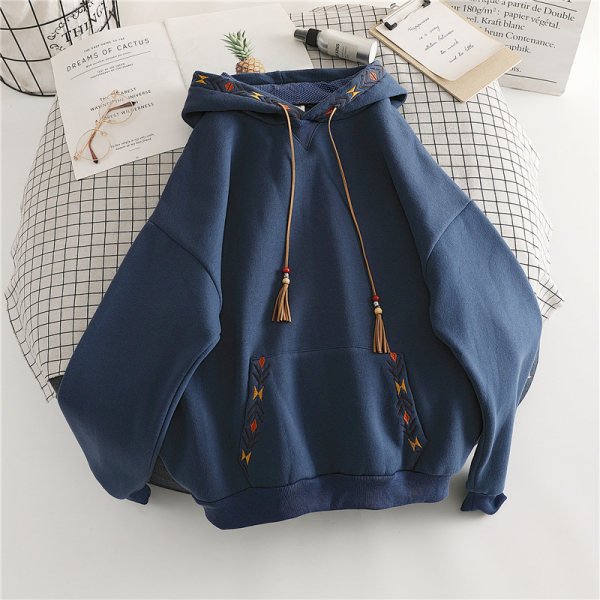Hooded Style Loose All-Matching Top - Casual & Versatile Fashion