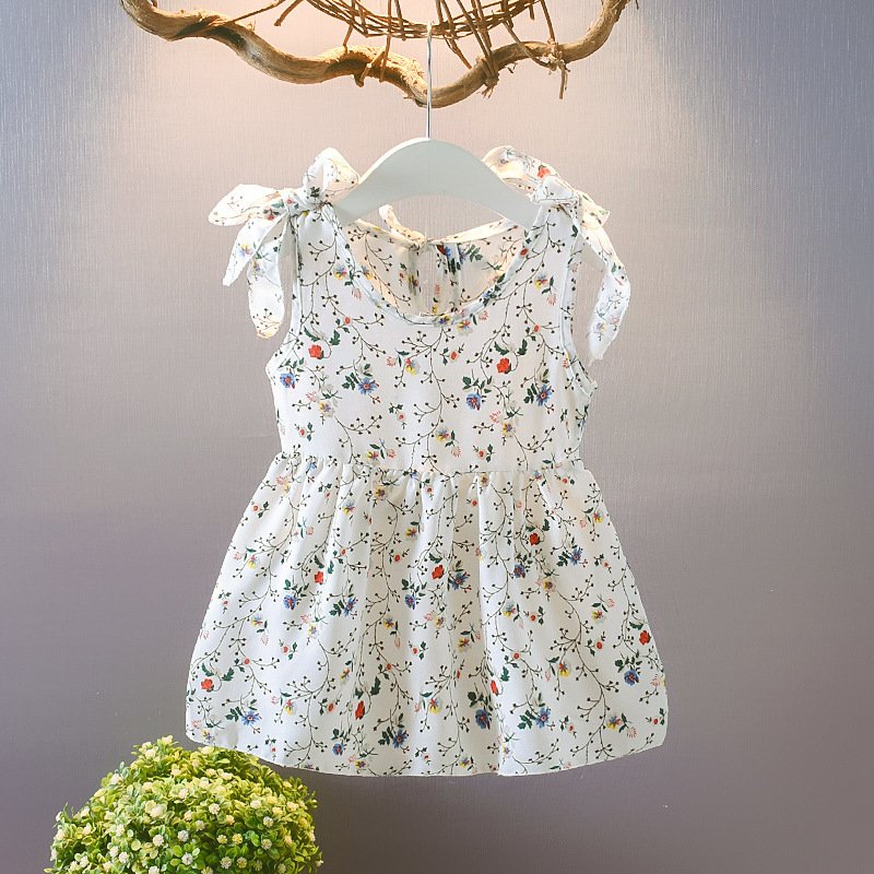 Summer New Girls' Dresses – Girls Sleeveless Floral