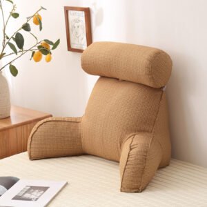 Large Backrest with Arm Neck Pillow – Comfortable Support for Sofa and Bed