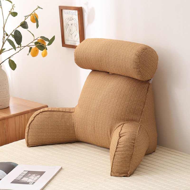 Large Backrest with Arm Neck Pillow – Comfortable Support for Sofa and Bed