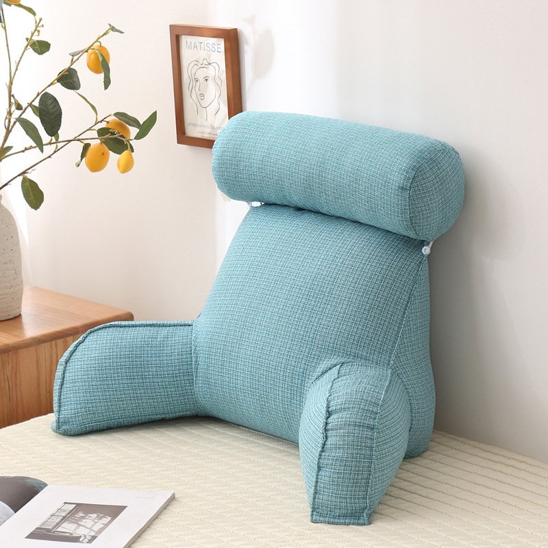 Large Backrest with Arm Neck Pillow – Comfortable Support for Sofa and Bed