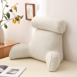 Large Backrest with Arm Neck Pillow – Comfortable Support for Sofa and Bed