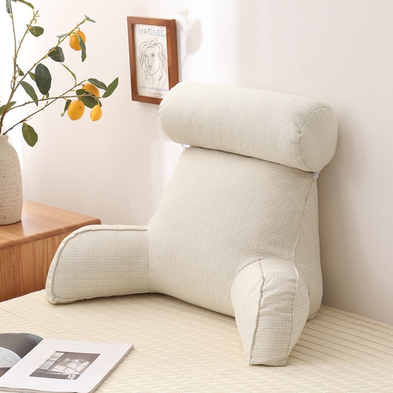 Large Backrest with Arm Neck Pillow – Comfortable Support for Sofa and Bed