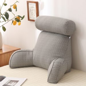 Large Backrest with Arm Neck Pillow – Comfortable Support for Sofa and Bed