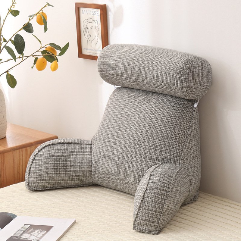 Large Backrest with Arm Neck Pillow – Comfortable Support for Sofa and Bed