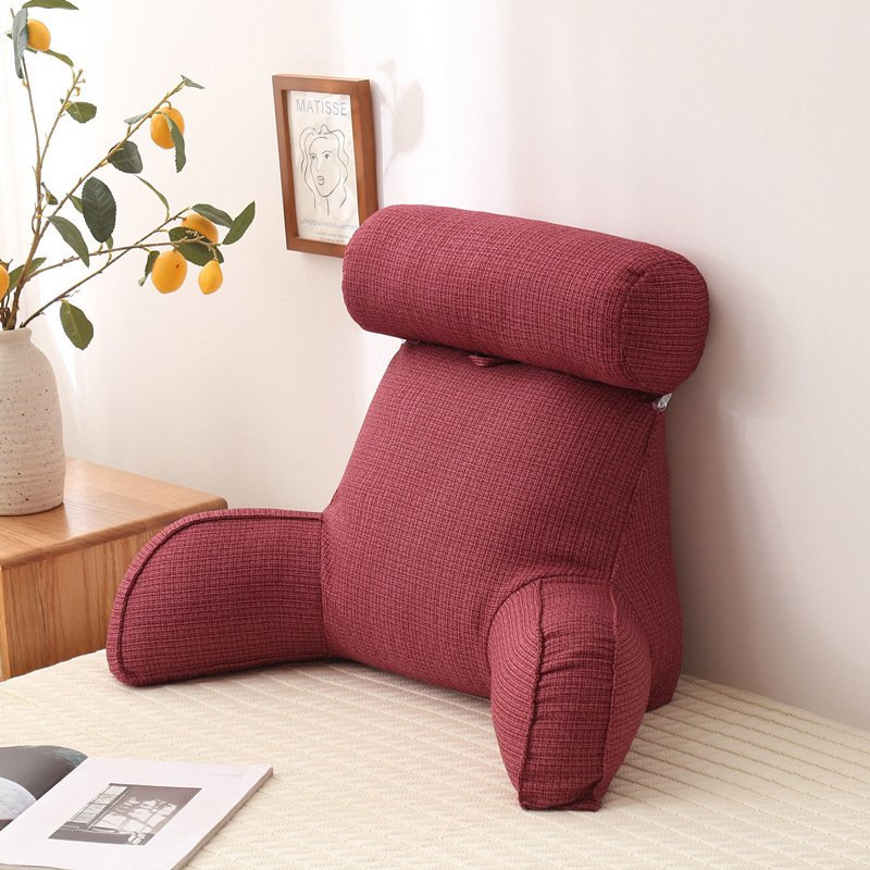 Large Backrest with Arm Neck Pillow – Comfortable Support for Sofa and Bed
