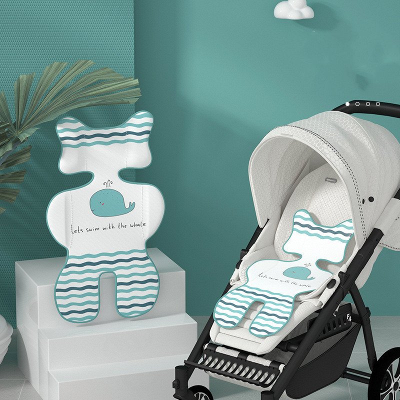 Summer Stroller Cooling Pad - 3D Air Mesh Breathable Stroller Mat for Baby Comfort