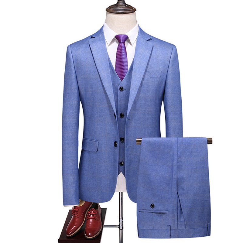 Men's Business Three-Piece Suit - Classic & Professional Formal Wear