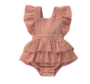 Children's New Flying Sleeve Triangle Climbing Clothes – Stylish Girls Clothing for Active Kids