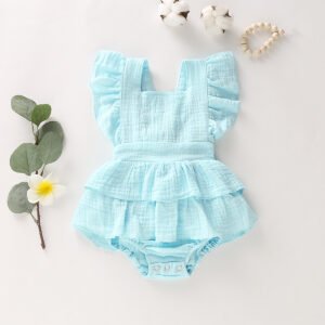 Children's New Flying Sleeve Triangle Climbing Clothes – Stylish Girls Clothing for Active Kids