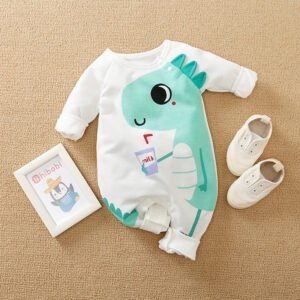 Baby Onesies – Spring & Autumn Cotton Cartoon Outfit for Infants"