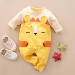Baby Onesies – Spring & Autumn Cotton Cartoon Outfit for Infants"