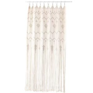 Finished Hoop Door Curtain – Bohemian Tapestry, Handwoven European Style Window Treatment