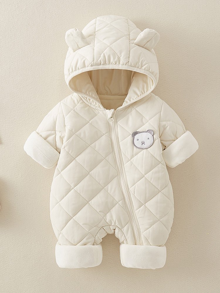 Autumn & Winter Baby Jumpsuit Romper – Cotton-Padded Warm Thickening Clothes for Babies