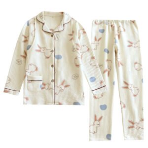 Thickened Maternity Pajamas Two-Piece Set - Comfortable Nursing Clothing