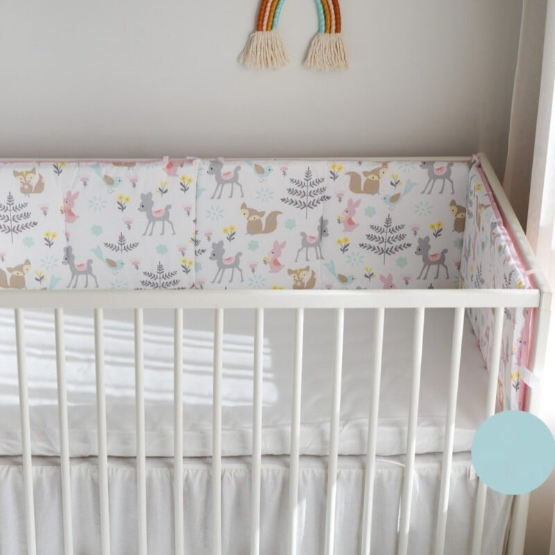 Baby Bed Fence Anti-Collision Block - Soft Cloth Bed Safety Barrier