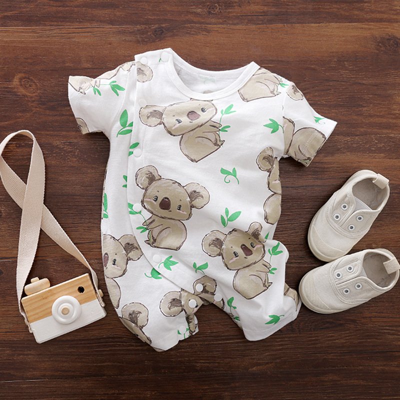 Short Sleeve Cartoon Jumpsuit – Fun & Comfortable Children's Clothing