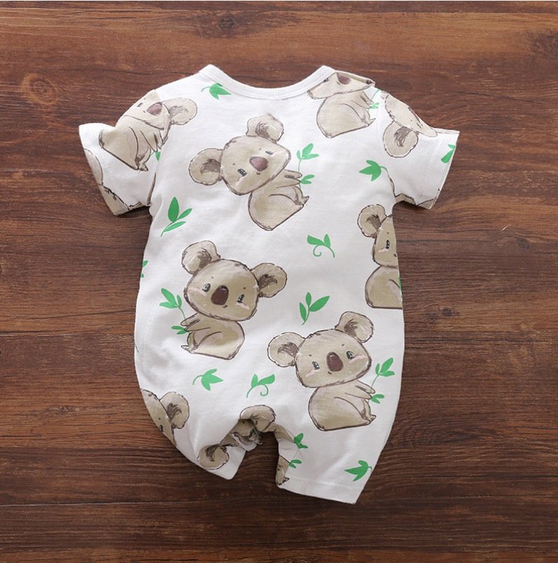 Short Sleeve Cartoon Jumpsuit – Fun & Comfortable Children's Clothing