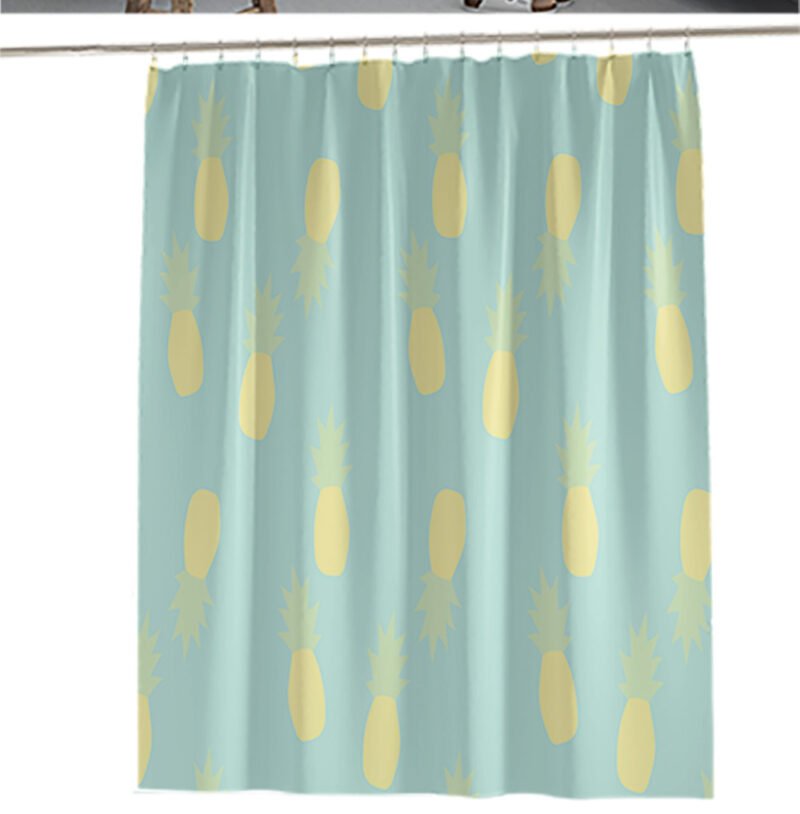 Cartoon Fruit Series Shower Curtain Set – Fun & Colorful Bathroom Decor