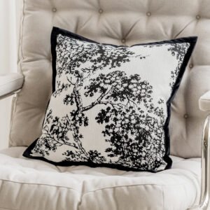 French Classic Style Light Luxury Black and White Sofa Pillow Cases – Elegant Home Accent
