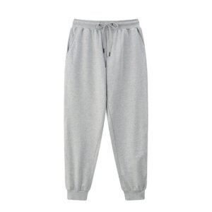 Cotton Minimalist Sports Embroidered Loose Fitting Outdoor Trousers – Breathable & Stylish