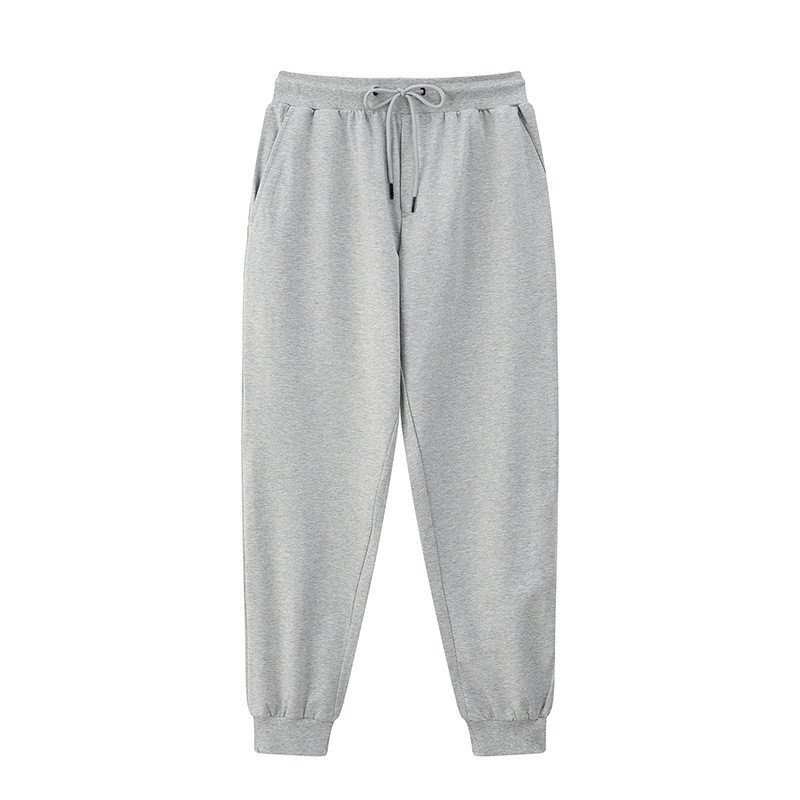 Cotton Minimalist Sports Embroidered Loose Fitting Outdoor Trousers – Breathable & Stylish