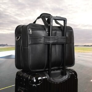 Leather Business 17-Inch Laptop Bag | First Layer Cowhide Briefcase