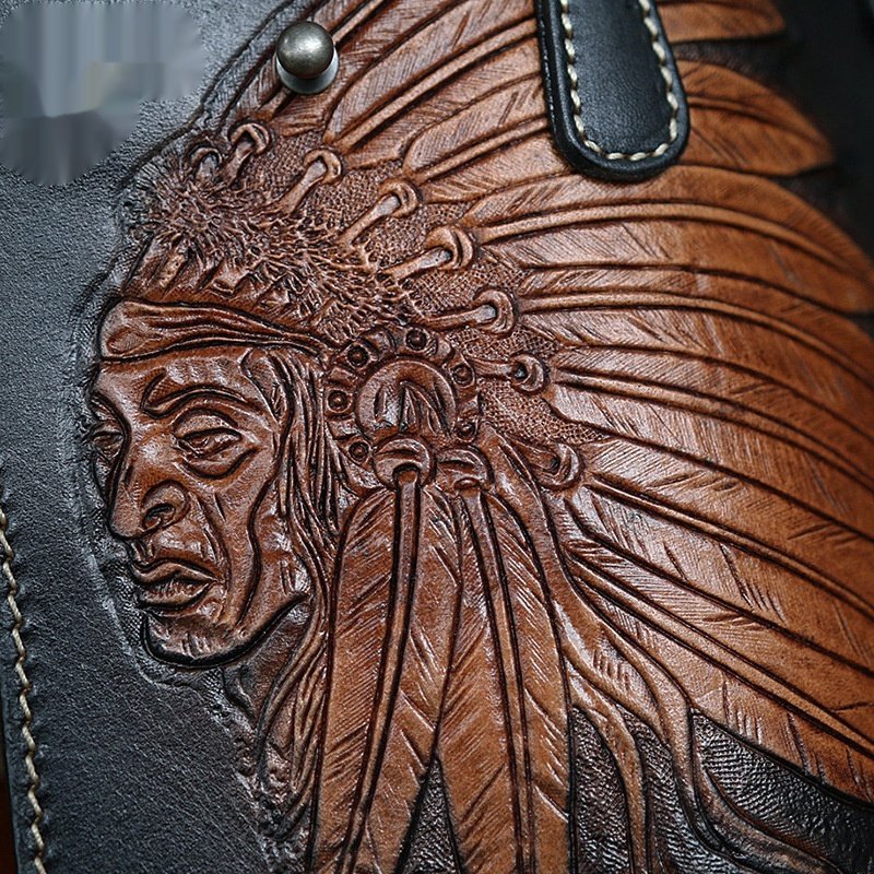 Rich Bag First Layer Cowhide Leather Wallet