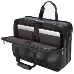 Leather Business 17-Inch Laptop Bag | First Layer Cowhide Briefcase