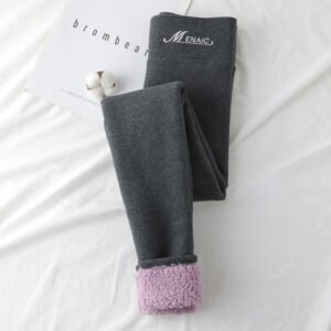 High Waist Slim Warm Cotton Pants – Plus Size Pencil Fit for Comfort & Style