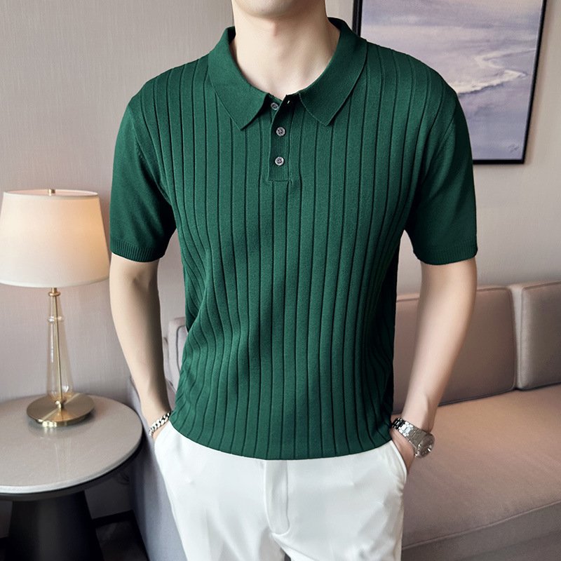 Casual Polo Shirt T-shirt Fit Lapel Half Sleeve Top – Stylish & Comfortable