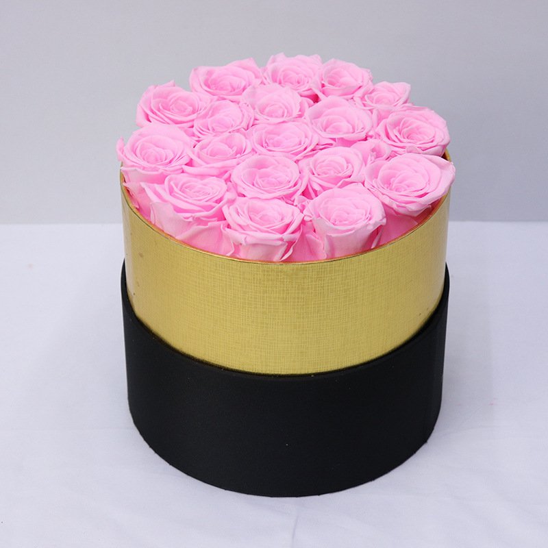 Preserved Flower Rose Hug Bucket – Christmas Gift Box for Elegant Holiday Gifting