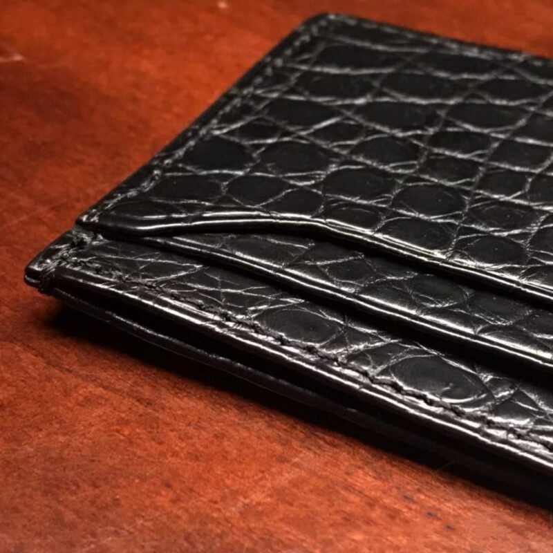 Crocodile Pattern Genuine Leather Men's Multi-Card Wallet - Stylish & Functional
