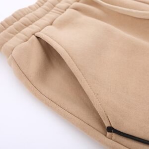 Fall-Winter Velvet Warm Knit Sweater & Straight Slacks – Cozy & Stylish Winter Outfit