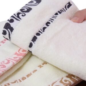 High-Quality Pure Cotton Crepe-Free Jacquard Thickening Face Towel – Soft & Absorbent